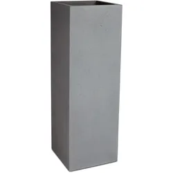 Polystone Pflanzsäule für moderne Bepflanzung 40 x 120 cm grau