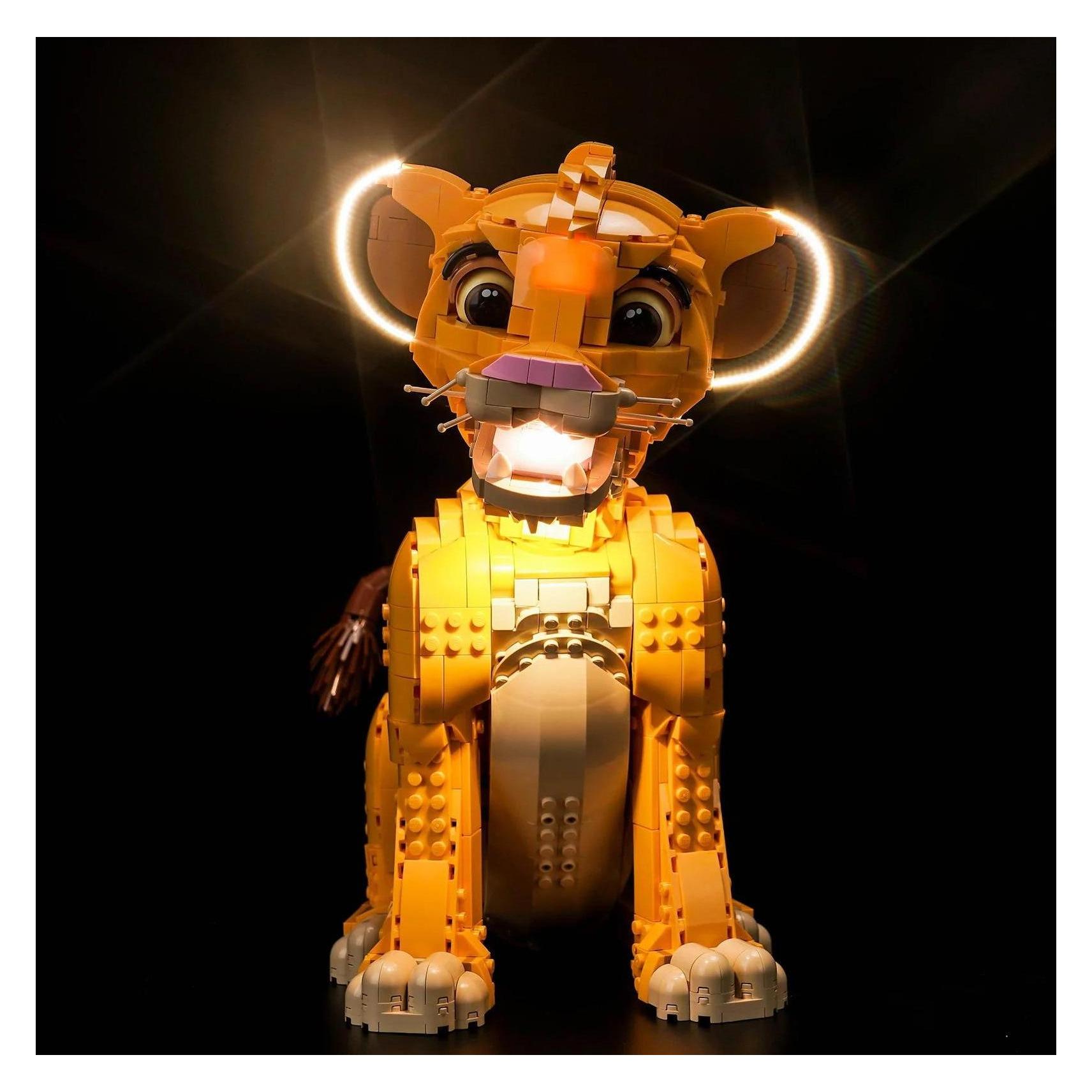 BrickBling LED Licht Set für LEGO Simba, der junge König der Löwen (43247) (P68301)