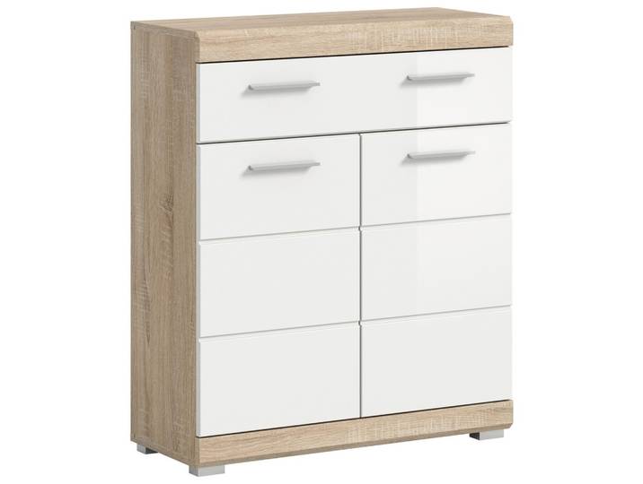Midischrank Lambada ca. 74x88 cm Sonoma Eiche/Weiß