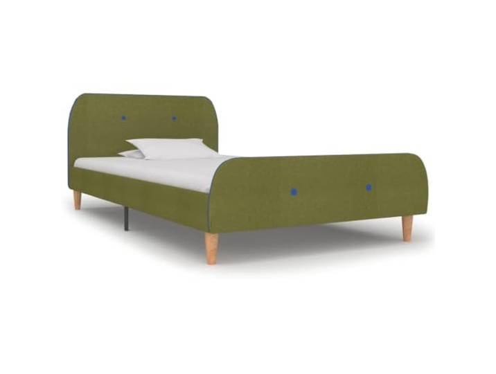 KGHFDVB Bett 208 x 96 x 81 cm aus Kiefernholz Grün 90 x 200 Pappel Pappel Jujuba Kiefernholz, pulverbeschichtetes Eisen, Lattenrost inklusive, Schlafhöhe 22, 5 cm, fürs Schlafzimmer