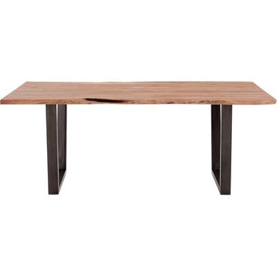 Esstisch MCA LIVING "Calabria", braun (akazie natur, antik gewischt, akazie natur), B:200cm H:78cm T:100cm, 100% Akazie, Tische, Rechteckiger Esstisch Esstisch Holz-Esstische, Massivholz mit Baumkante