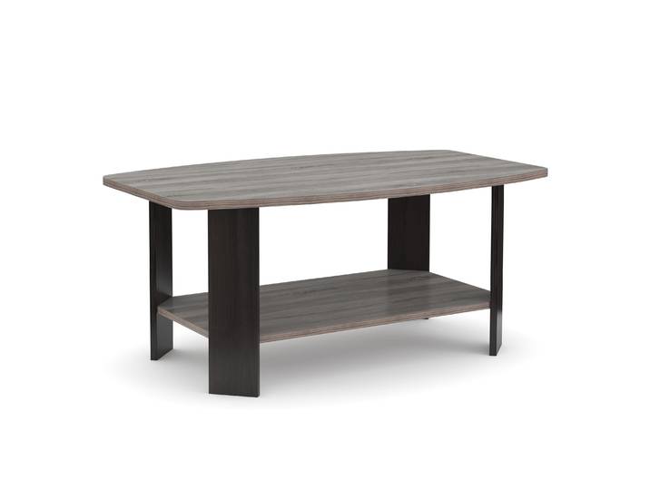 Beistelltisch DONATO 90 x 55 x 40 cm grau/schwarz