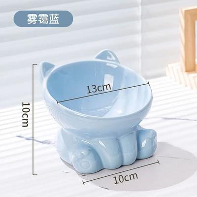 Uplifted Finds High Purity Onyx Ceramic Cervical Guard Bowl blue