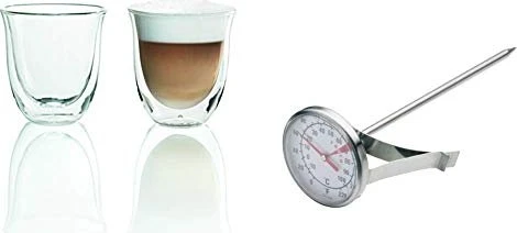 De'Longhi Glasset für Cappuccino 2x 270 ml, 2 Stück