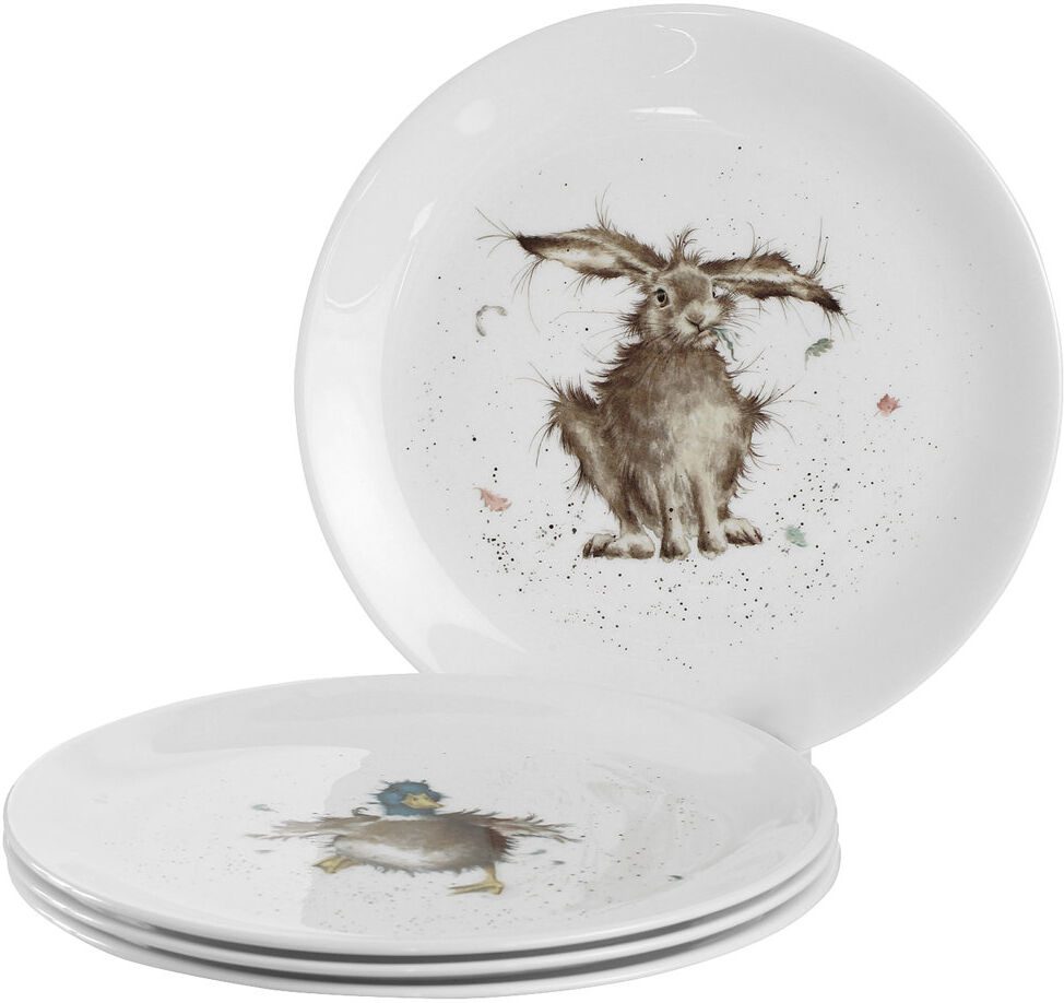 Classic Wrendale Designs - Assorted Coupe Side Plates White 21cm W X 2cm W