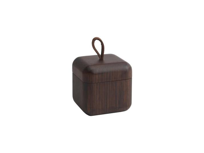 Aquanova Kosmetikdose, Dunkelbraun, Holz, quadratisch, 8x8x8 cm, Fsc, Badaccessoires, Sonstige Badaccessoires