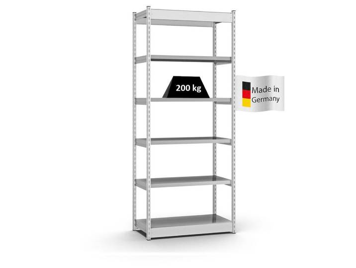 PROREGAL® Schwerlastregal Fachbodenregal Stecksystem Vierkant-Profil MAGNUS