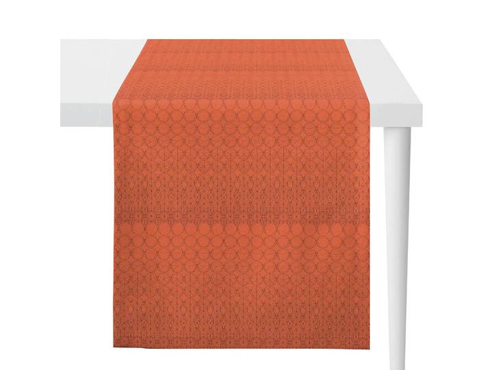 Chemin de table 1308 48 x 140 x 0cm Orange/Orange