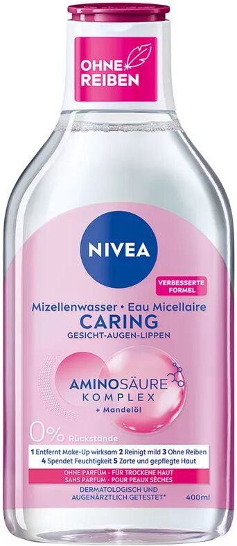 Nivea - 5in1 MicellAIR Mizellen Wasser Trockene & Sensible Haut, Beruhigend, 400 ml