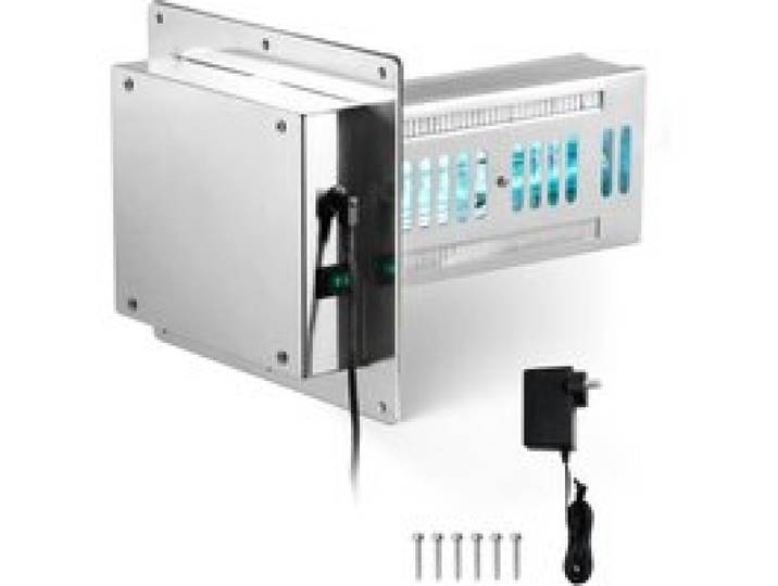 VEVOR Purificateur d'Air Conduit CVC Maison 18 W Épurateur d'Air de Conduit de Climatisation, 254 nm, avec Ampoule 212 mm, Filtration au Carbone, Purification Puissante, pour Systèmes de Climatiseurs