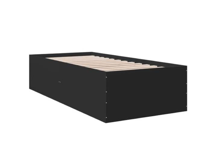 vidaXL Bettgestell Schwarz 90x200 cm Holzwerkstoff