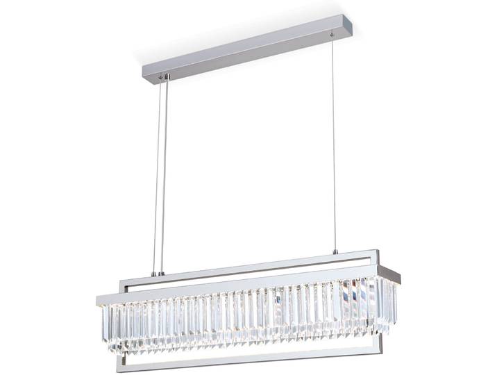 Briamond Pendellampe Prism chrom Stahl/Orion Kristall 6400 lm B 90 cm - LED - Lichtfarbe: Warmweiss - LED Energiesparlampen