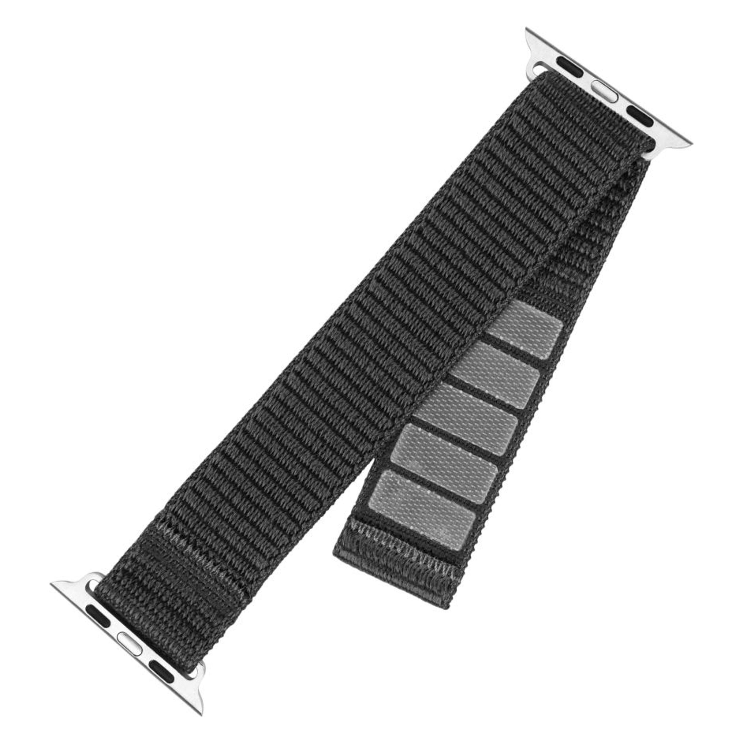 Fixed Sport Nylonband für Apple Watch 38 / 40 / 41 mm, grau (Edelstahl, Nylon) (FIXNST2-436-GR)