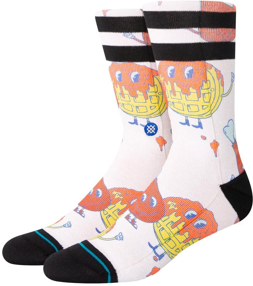 Stance  - Print & Pattern Socks Bock Bock White - M - Chaussettes