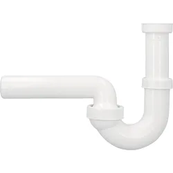 Spülen-Röhrensiphon Dallmer Typ 100/0, DN40 (1 1/2'') x DN40, Kunststoff weiß
