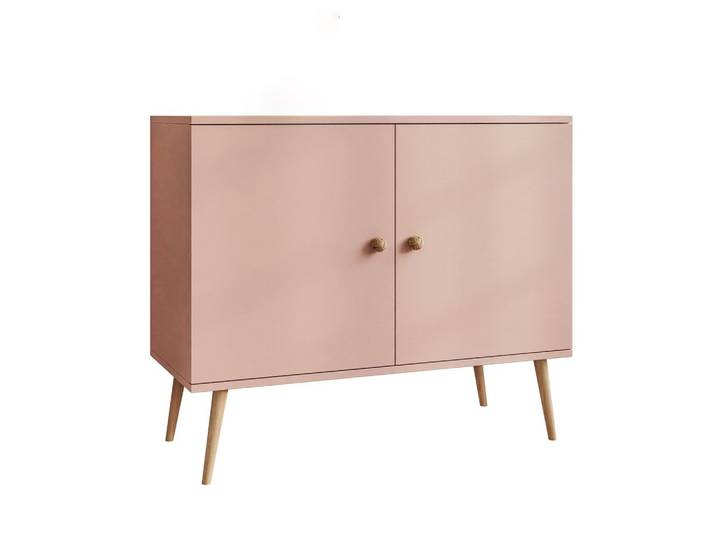 KOMMODE Zweitürige HARMONY Natürlich Rosa