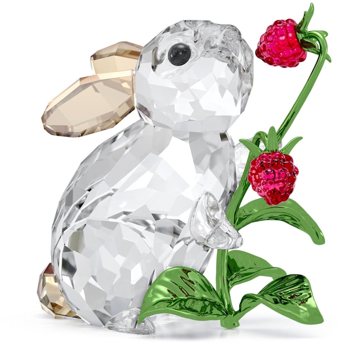 Swarovski Idyllia Konijn met frambozen 5702437 - Rood kristallen decoratief beeldje