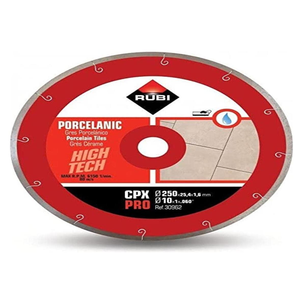 Dierre Rubi Diamanttrennscheibe für Fliesen, 30962, 250 mm (RUBI30962)