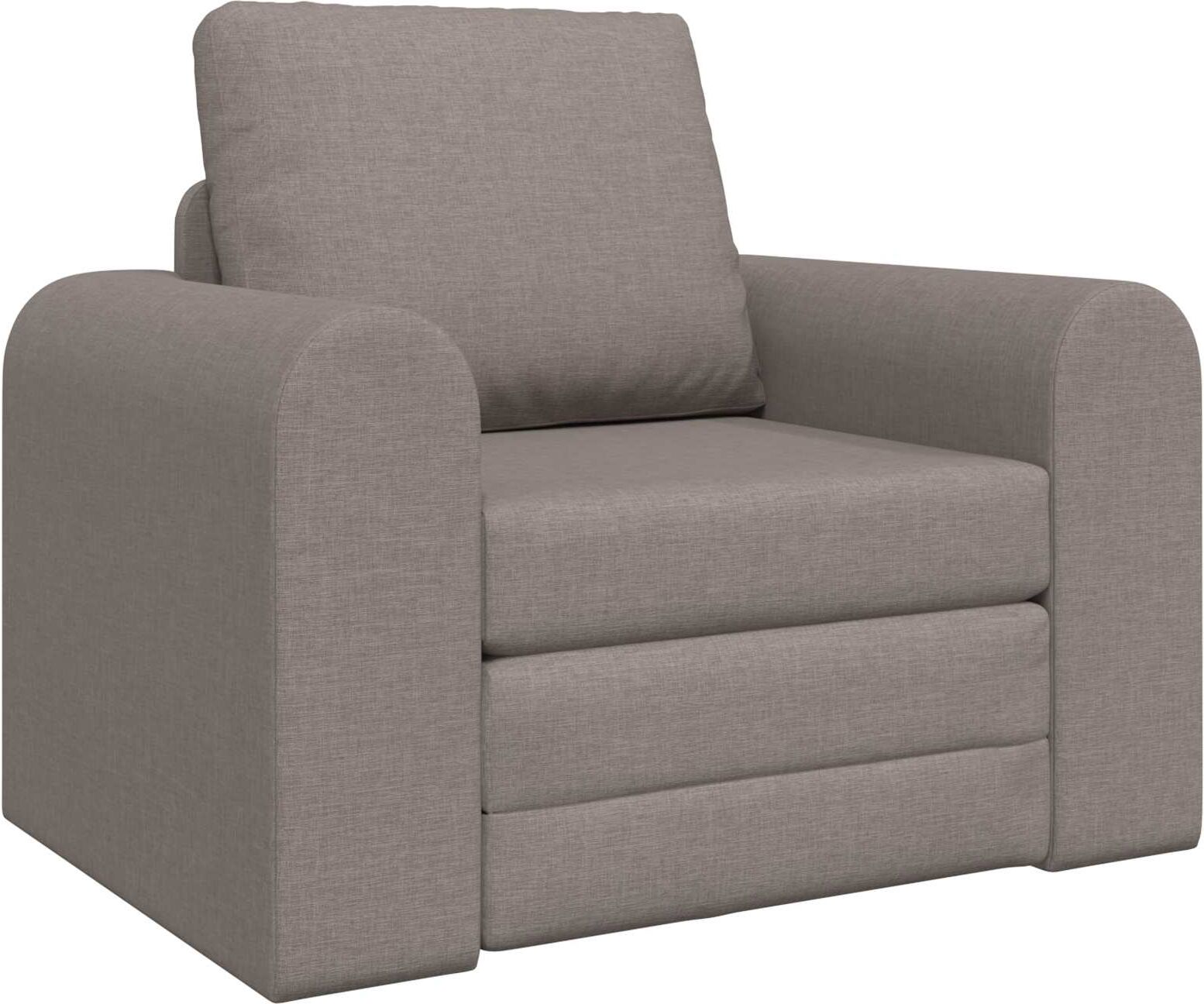vidaXL Canapé-Lit Taupe 98 x 71 x 83 cm tissu
