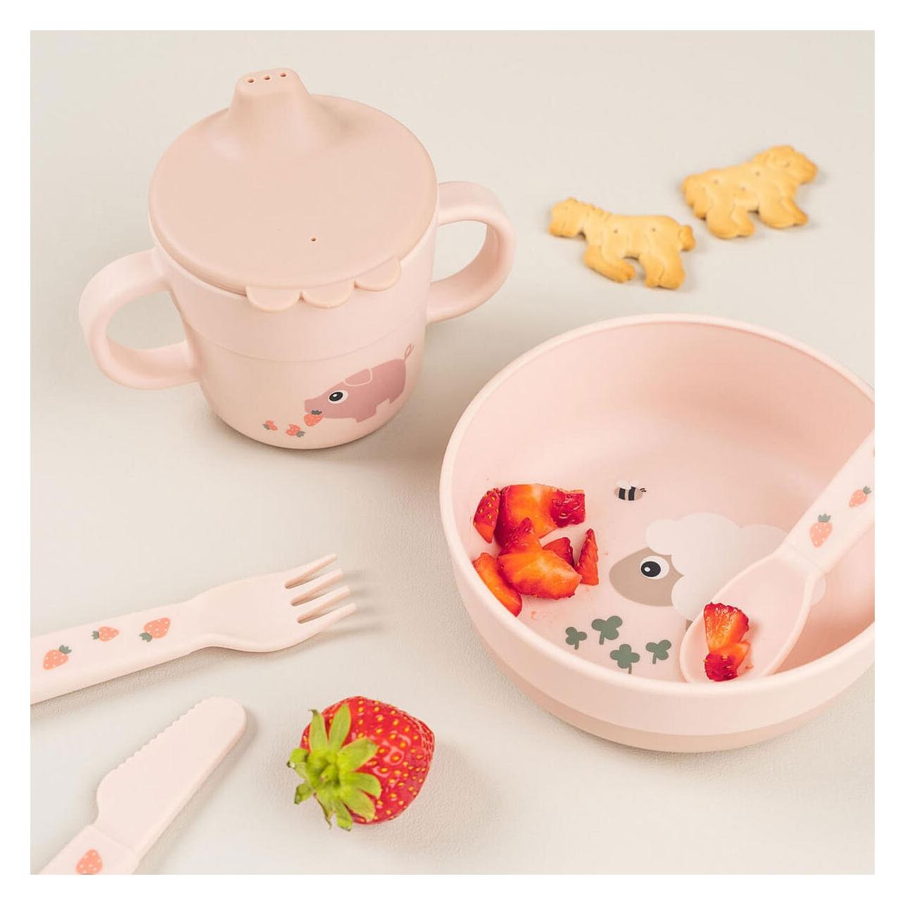 Done by Deer Trinklernbecher & Trinklernflaschen Schnabeltasse Foodie - Tiny Farm - Powde (1959661)