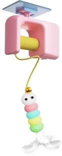 Inspired Living Interactive Electric Door Hanging Cat Toy For Indoor Cats pink