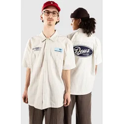 Deus Ex Machina Forecourt Stripe Hemd dirty white Gr. S