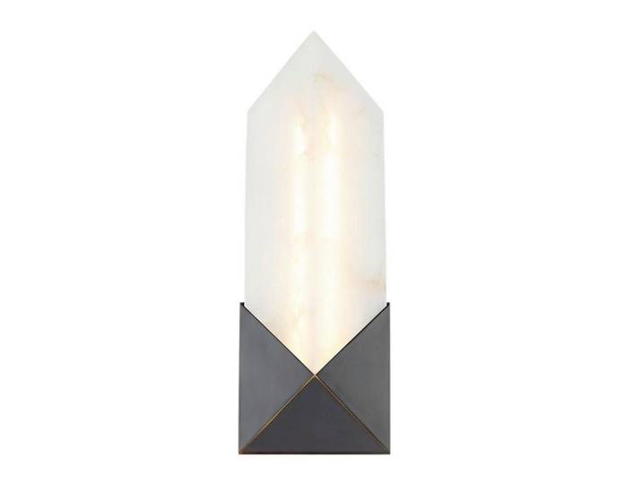 Elstead Lighting Led-Wandleuchte, Braun, Metall, Stein, G, 11.7x30.5 cm, Lampen & Leuchten, Innenbeleuchtung, Wandlampe, Wandlampen