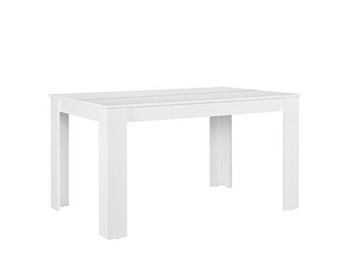 [en.casa] Esstisch Nora Esszimmertisch für 6 Personen Küchentisch 140 x 90 x 77 cm Weiß