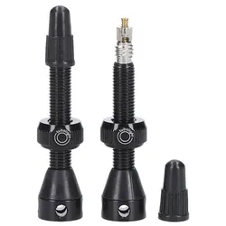 TUBOLIGHT Tubeless Ventil Set universal Messing | 40 mm | schwarz