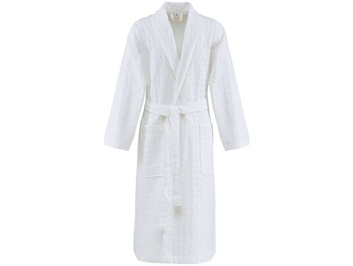 Peignoir mixte en coton blanc s