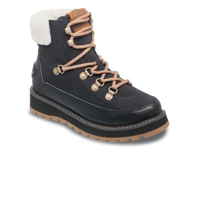 Stiefel ROXY "Azelie", Damen, Gr. 8(38), schwarz, Obermaterial: 82% Leder / 16% Polyester, 2% Metall, Futter: 100% Polyester, Laufsohle: 100% Gummi., Schuhe Stiefel