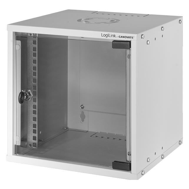 LogiLink W66Z30G - 10" Wandgehäuse 6HE Tiefe 230 mm (6 HE, 10 Zoll Rack) (W66Z30G)