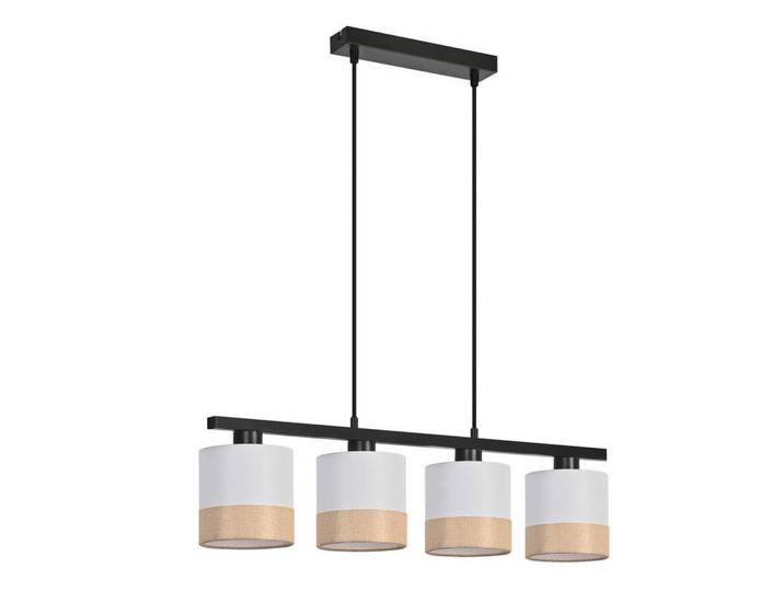 Nettlife Pendelleuchte Bergheim Ⅲ 30/5/120 cm, Weiß, Metall, E27, 5x120x30 cm, Lampen & Leuchten, Innenbeleuchtung, Hängeleuchten, Pendelleuchten