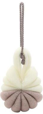 Inspired Deals Portable Hanging Shower Sponge With Strap Soft Bath Exfoliating Brush Body Scrubber coffee