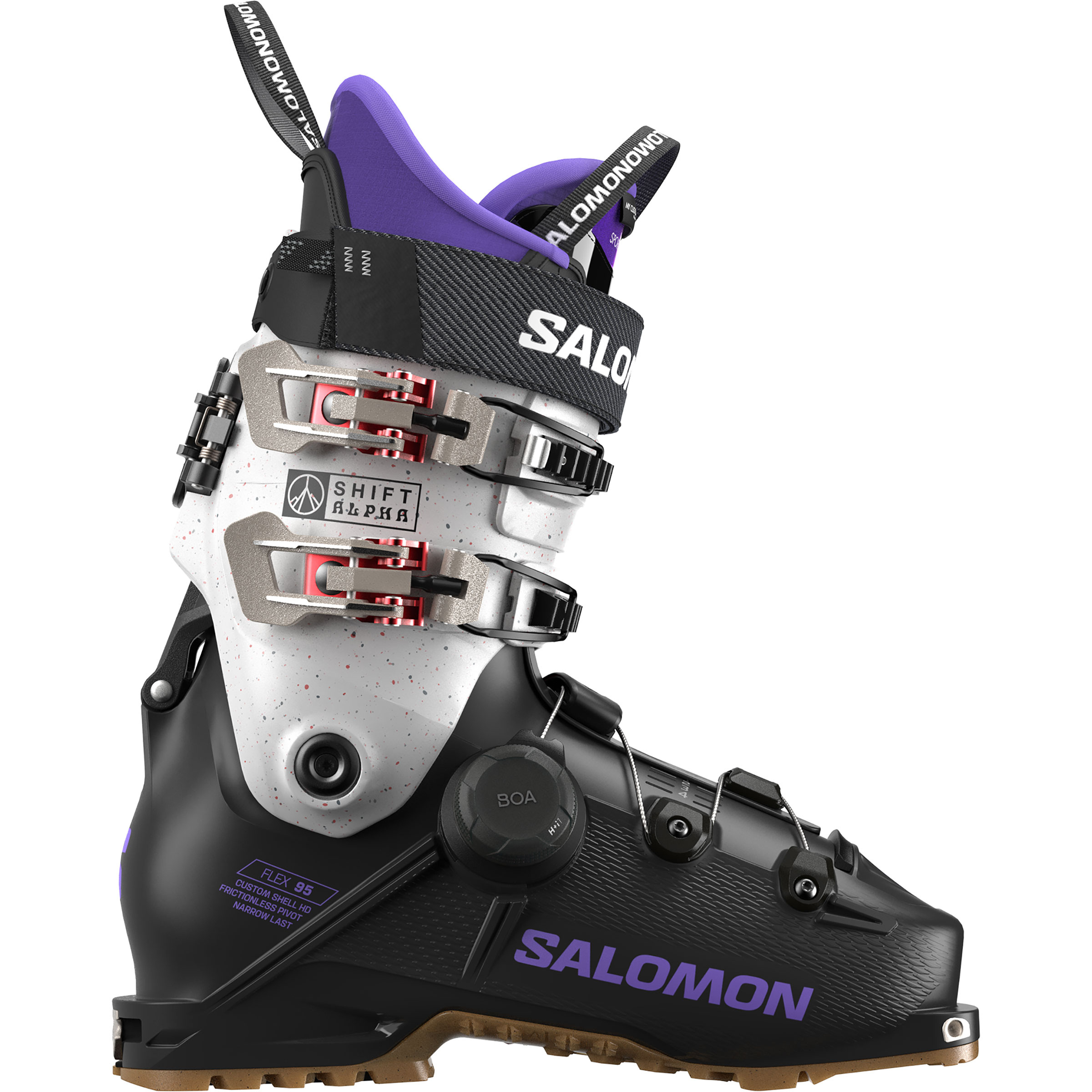 Salomon Shift Alpha Boa 95 Freerideskischuhe Damen Freerideskischuhe schwarz Größe 42.5 Freeride