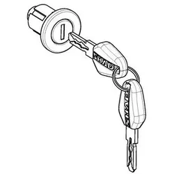 SHAD Schlossmechanismus LOCK TC Secure Black KEY