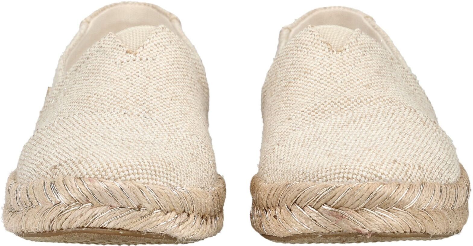 Espadrille TOMS "TOMS Halbschuhe Textil", Damen, Gr. 42, gold, Textil, Schuhe Espadrille