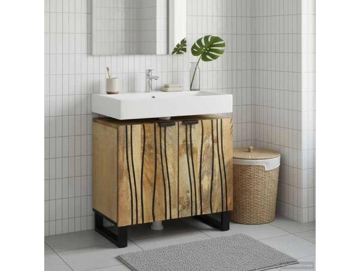Meuble WC Marron - Meuble de Lavabo de Salle de Bain - Marron 62x33x58 cm A886