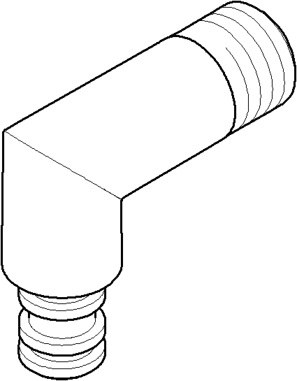 Dornbracht Anschluss Wand - 09110301310-00 90x75x30_chrom