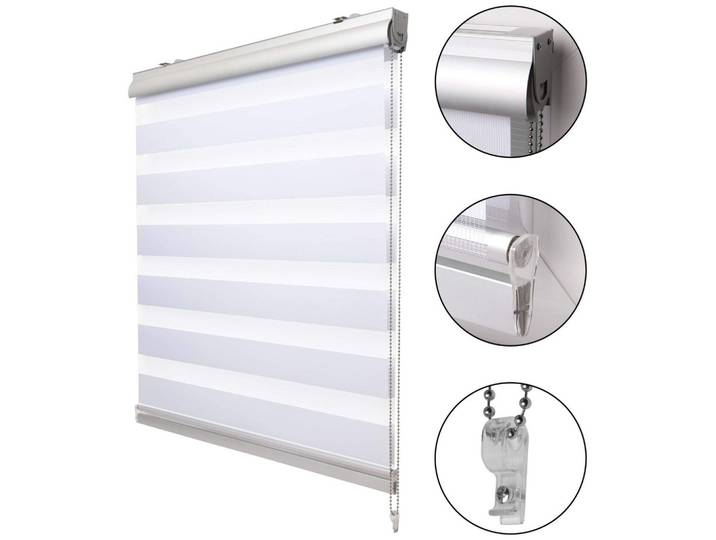 DOPPELROLLO SolDecor DK9 mit Kassette 70x160cm Weiß