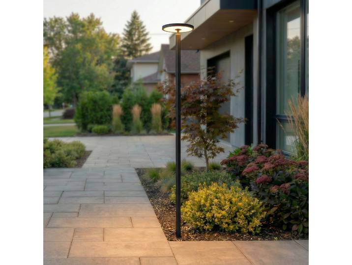 Akito Außen Gartenleuchte Graphite - Lucande - Modern - Aluminium - Einflammig