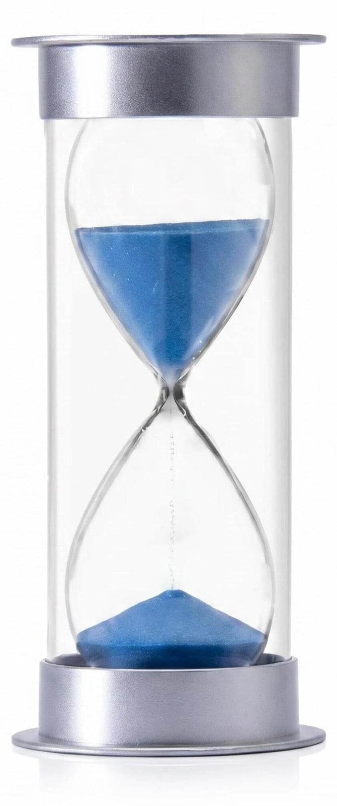 Dripio Zandloper 60 minuten zilver-blauw