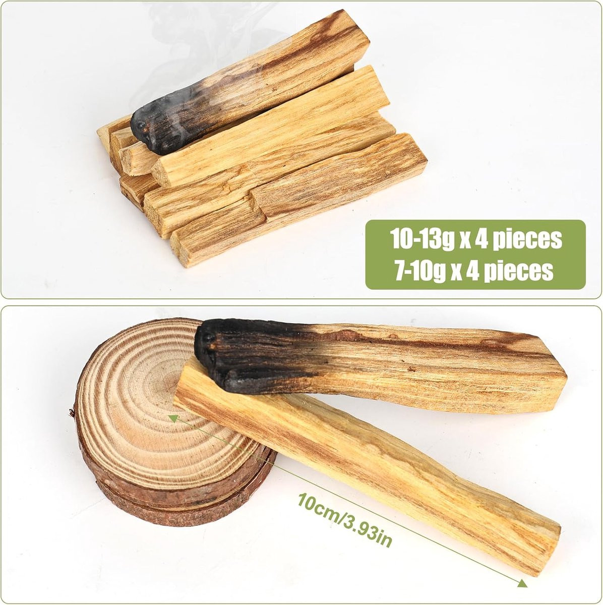 ShopVlot Palo Santo Hout 8 stuks - Premium Californisch - Bruin - 10 cm