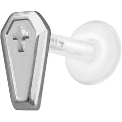 PTFE Labret mit Innengewinde + Titan-Aufsatz SARG