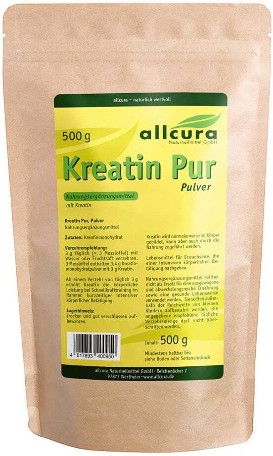 Kreatin Pur Pulver Premium Qualität