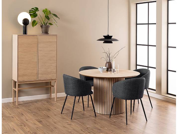 Table ronde Ø 120cm Marron