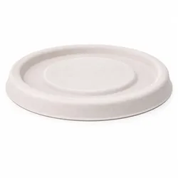 VEPATIM 500 Deckel für Dressingbecher Dipschale 30ml 60ml aus Bagasse Zuckerrohr Ø62mm
