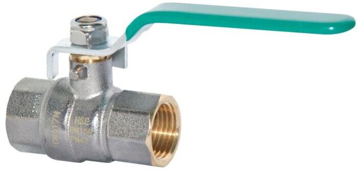 Premium Hermann Schmidt Trinkwasser Kugelhahn 3/4" Messing verchromt, mit Hebelgriff, PN 42/35