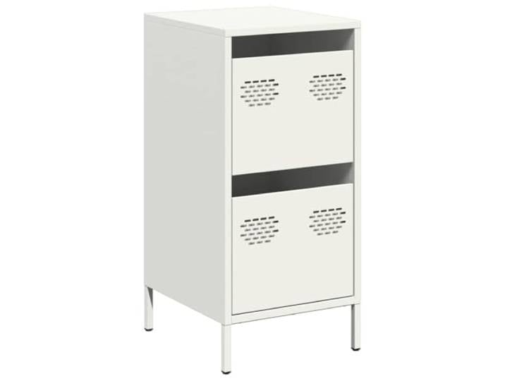 HEFZGDB Sideboard Weiß 35x39x73,5 cm Kaltgewalzter Stahl Vitrinenschrank Küche Buffetschrank Küche Apothekerschrank Küche Mehrzweckschrank für Café Küche Wohnstube Dessert Shop