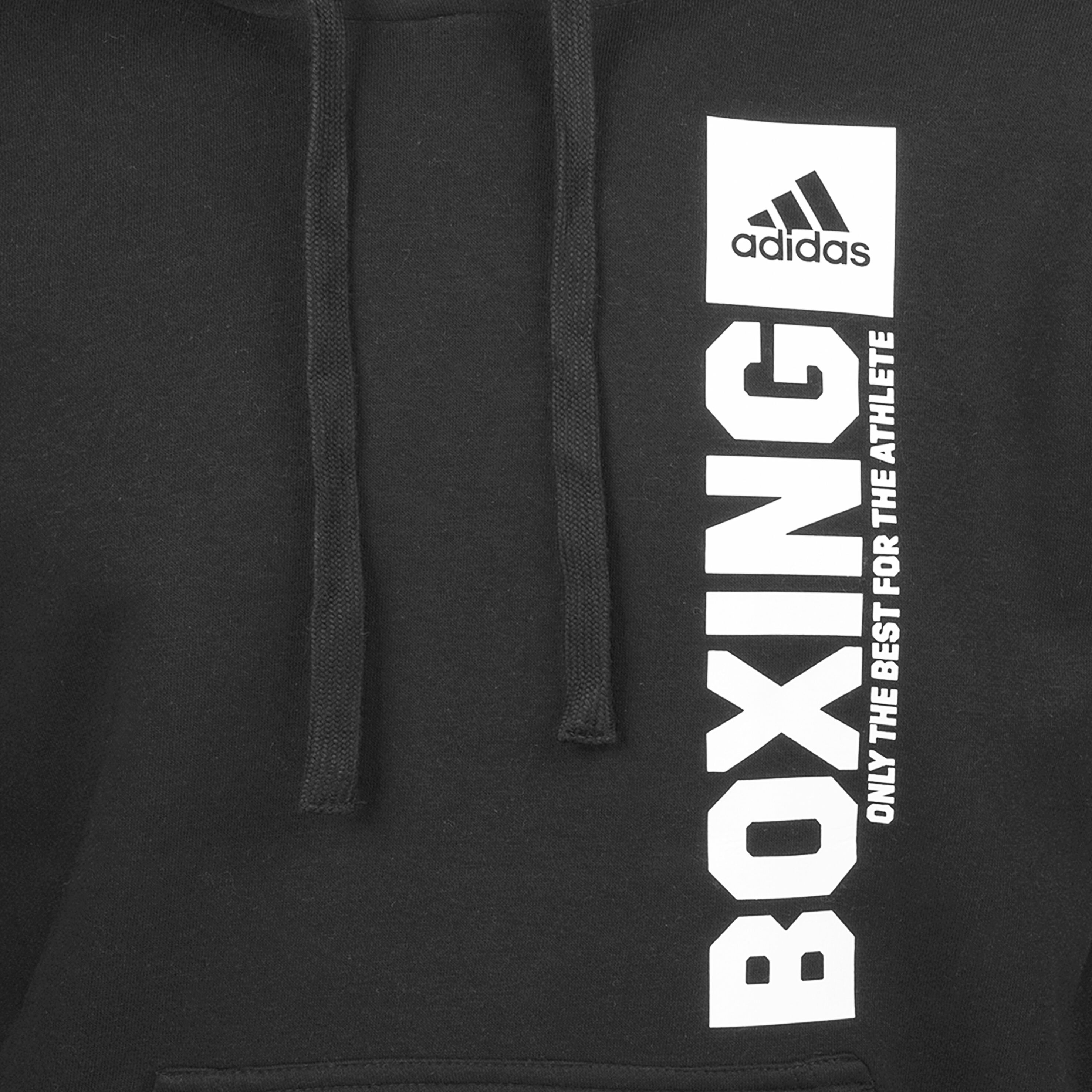 Hoodie ADIDAS PERFORMANCE "Community Vertical Hoody BOXING" Gr. M, schwarz, Sweatshirts, Herren, M, Obermaterial: 80% Baumwolle, 20% Polyester, Hoodie schwarz M